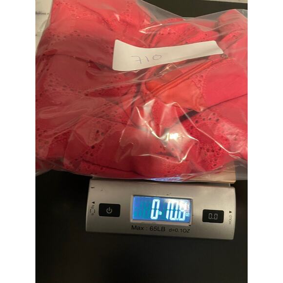 Robbie Bee Womens Dress Size 16 Pink Embroidered Eyelet Babydoll Rockabilly - Picture 8 of 8